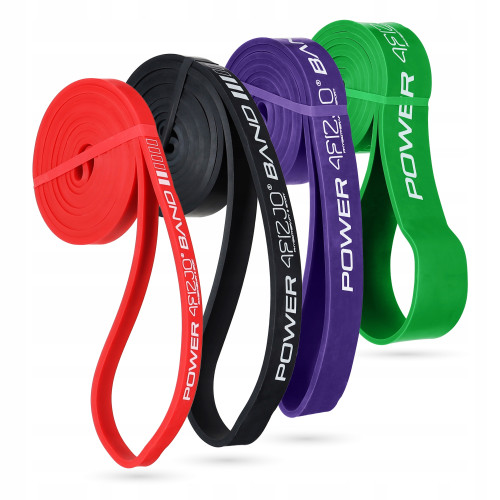 Резинка для фитнеса  4FIZJO Power Band 4 шт 6-36 кг Mix - фото №11